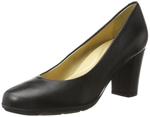 Geox D Annya C Zapatos de Tacón Mujer, Negro (Black), 38.5 EU (5.5 UK)