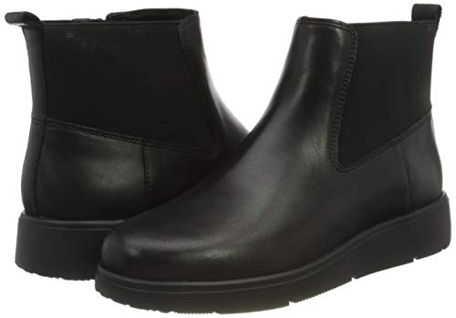 Geox D ARLARA G, Barco Chelsea Mujer, Negro, 40 EU