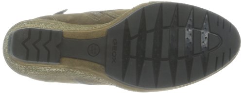 Geox D Armonia St.S, Botines de cuña con Cordones Mujer, Verde-Vert (Lt Military), 37