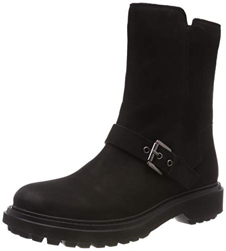 Geox D ASHEELY D, Botas Estilo Motero Mujer, (Black C9999), 40 EU