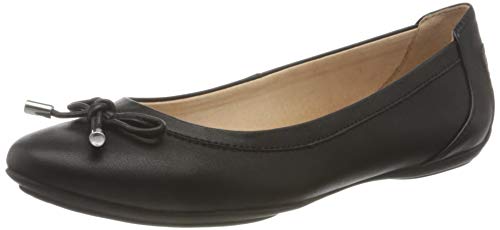 Geox D Charlene B, Ballet, Plano Mujer, Negro (Black), 39 EU