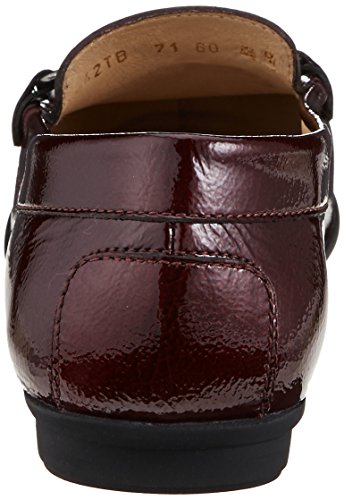 Geox D Elidia B, Mocasines Mujer, Rojo (Dk Burgundy), 36 EU