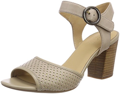 Geox D Eudora F, Sandalia con Pulsera Mujer, Beige (Sand), 39 EU