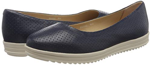 Geox D Genova C, Bailarinas Mujer, Azul (Blue C4000), 36.5 EU