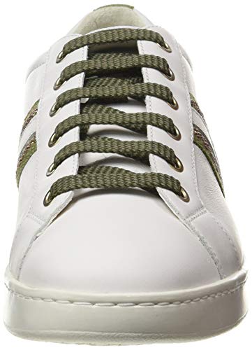 Geox D Jaysen A, Sneaker Mujer, Off Blanco Oliva, 38 EU