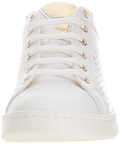 Geox D Jaysen B, Zapatillas Mujer, Oro Blanco, 37 EU