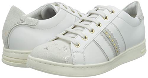 Geox D Jaysen D, Zapatillas Mujer, Color Blanco, 38 EU