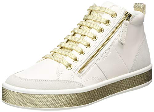 GEOX D LEELU' G WHITE Women's Trainers Hi-Top Trainers size 37(EU)