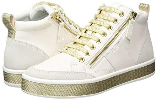 GEOX D LEELU' G WHITE Women's Trainers Hi-Top Trainers size 37(EU)