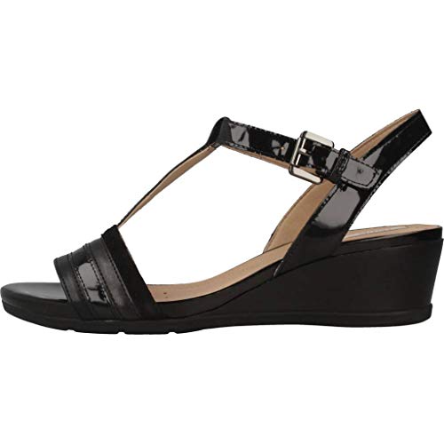 Geox D MARYKARMEN C, Sandalias con Punta Abierta Mujer, Black (Black C9999), 40