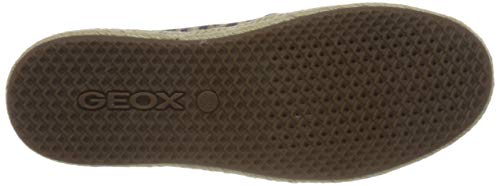 Geox D Modesty A, Alpargata, Negro (Black/Biscuit C9352), 35 EU