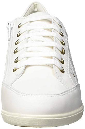 Geox D Myria H, Zapatillas Mujer, Blanco Crudo, 37 EU