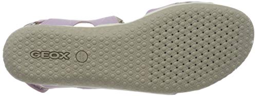 Geox D Sandal Vega A, Sandalia con Pulsera para Mujer, Morado (Lilac C8020), 35 EU