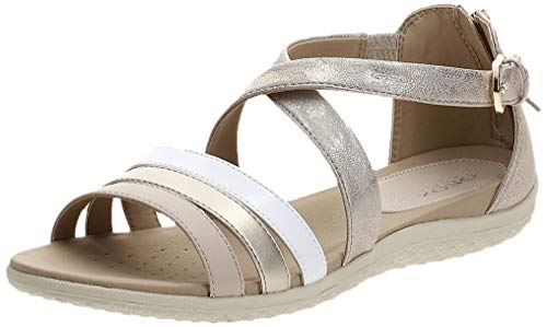 Geox D Sand.Vega D - Sandalias para mujer, color, talla 35 EU