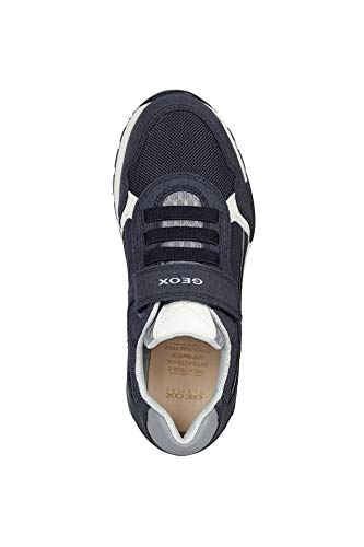 Geox J Alfier Boy A, Zapatillas Niños, Azul Marino, 30 EU