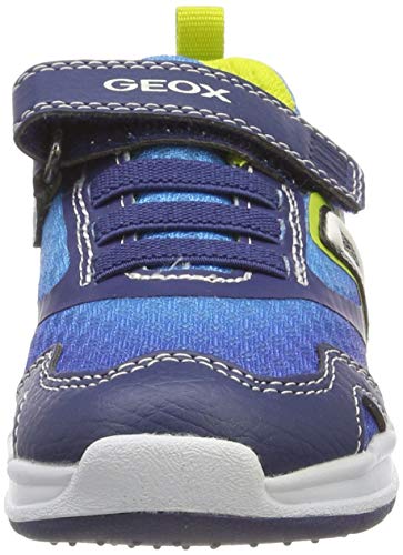 Geox J Dakin Boy A, Zapatillas Niños, Azul (Navy/Lime C0749), 34 EU