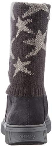 Geox J Discomix Girl C, Botas Niña, Gris (Dk Grey) 31 EU