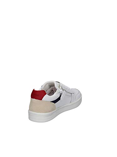 Geox J DJROCK Boy A, Zapatillas, Color Rojo Blanco, 32 EU