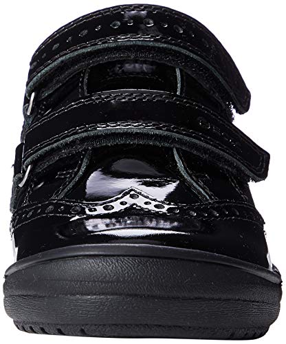 Geox J HADRIEL Girl G, School Uniform Shoe Niñas, Negro (Black C9999), 27 EU