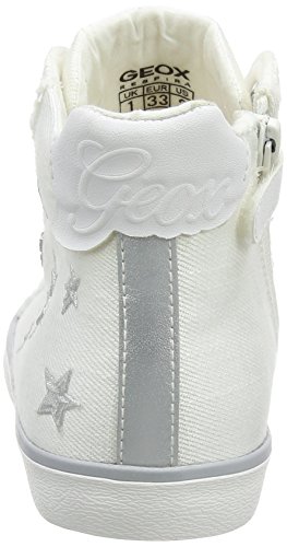 Geox J Kilwi Girl C, Zapatillas Altas Niños, Blanco (White), 30 EU