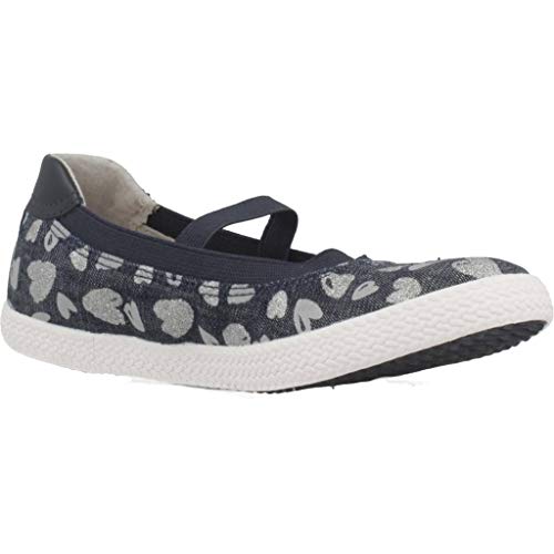 Geox J Kilwi Girl J, Bailarinas Niñas, Azul (Avio/Silver C4138), 27 EU