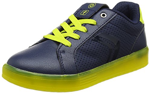 Geox J KOMMODOR Boy B, Zapatillas Niños, Azul (Navy/Lime), 29 EU