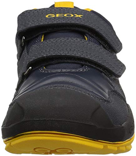 Geox J New Savage Boy A, Zapatillas Niños, Azul (Navy/Yellow C0657), 24 EU