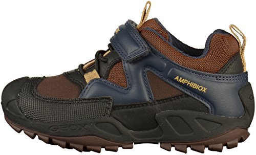 Geox J New Savage Boy B A, Zapatillas Niños, (Brown/Navy C0947), 31 EU