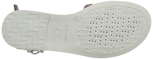 Geox J Sandal Karly Girl, Sandalias de Gladiador Mujer, Rosa (Rose Smoke C8025), 37 EU