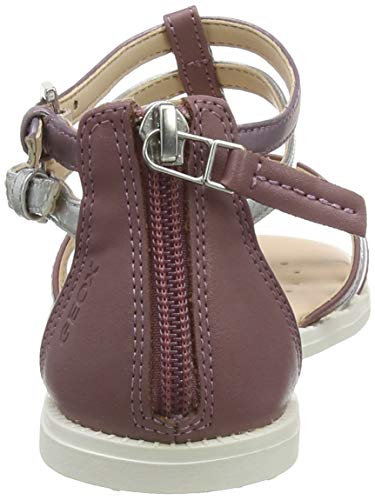 Geox J Sandal Karly Girl, Sandalias de Gladiador Niñas, Rosa (Rose Smoke C8025), 35 EU