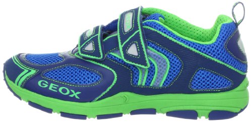 Geox J Torque D - Deportivas de malla niño, - Navy/Lime, 13 / 32