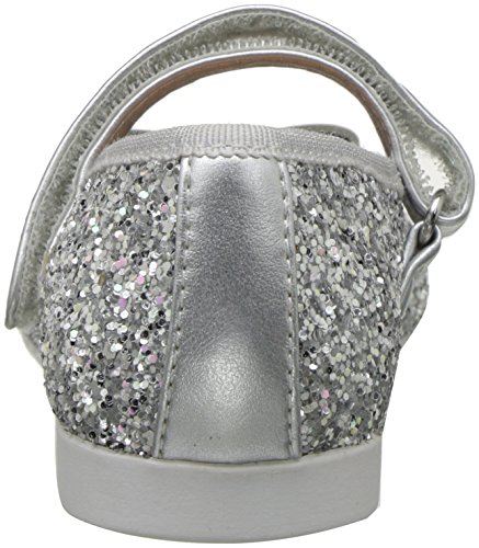 Geox JR Plie' A, Bailarinas Niñas, Plateado (Silver), 31 EU