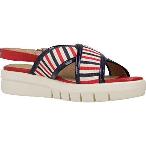 Geox Sandalias Chanclas Mujer D WIMBLEY Sand D para Mujer Rojo 38 EU