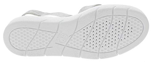 Geox Tamas D92DLE Mujer Sandalias de Vestir,Plataforma Sandalias,fémina Sandalia de la Plataforma,Zapatos de Verano,Sandalia Verano,cómoda Suela,Suela Gruesa,Blanco,37 EU