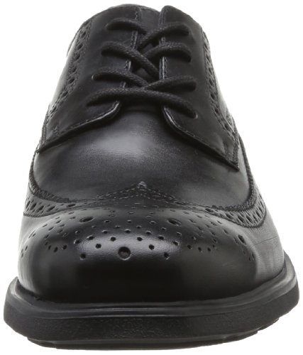 Geox U Dublin B, Zapatos de Cordones Brogue Hombre, Negro (BLACKC9999), 41 EU