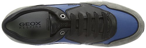 Geox U EMILDON B, Zapatillas Hombre, Schwarz (BLACK/AZUREC9B4D), 44 EU