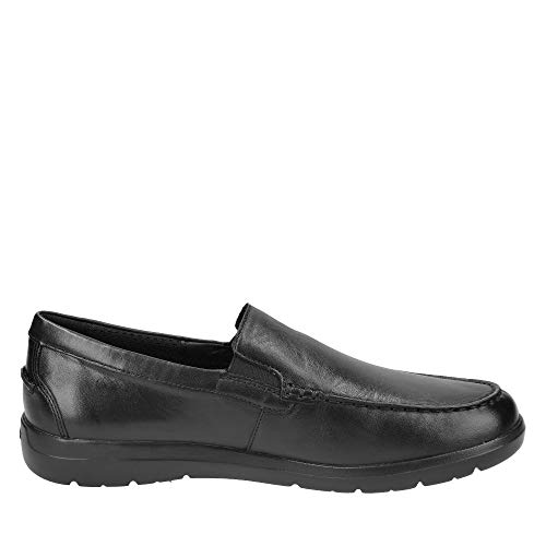 Geox U LEITAN C, Mocasines Hombre, Negro, 43 EU