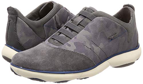 Geox U Nebula B, Zapatillas de Deporte Hombre, Gris (Dk Grey), 40