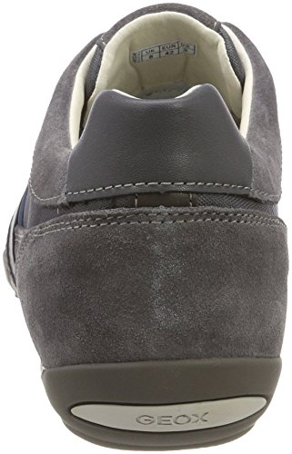 Geox U Wells A, Zapatillas Hombre, Gris (Dark Grey), 43 EU