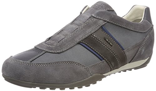 Geox U Wells A, Zapatillas Hombre, Gris (Dark Grey), 43 EU