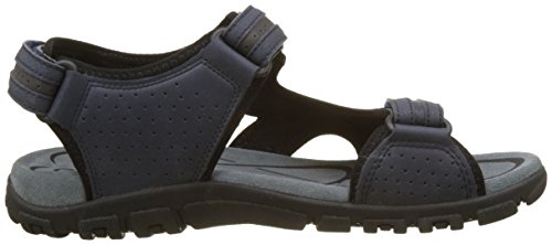 Geox UOMO Sandal Strada D, Sandalia con Pulsera Hombre, Azul (Navy/Dk Grey), 42 EU