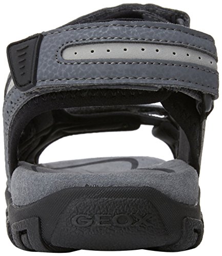 Geox Uomo Sandal Strada D, Sandalia con Pulsera para Hombre, Gris (Stone/Lt Grey), 44 EU