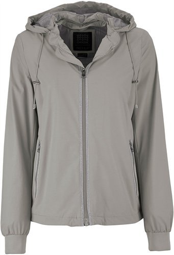 Geox Woman Jacket Chaqueta, Gris (SESAME GREY F1400), 44 para Mujer