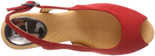 Gerry Weber Shoes Lotta 12, Zapatos con Tira de Tobillo Mujer, Rojo, 36 EU