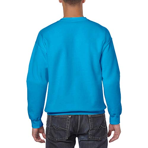 Gildan 50/50 Adult Crewneck Sweat Sudadera, Morado (Heliconia Heliconia), Small para Hombre