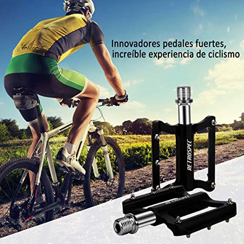 Gindoly Pedales Bicicleta de Montaña CNC de Aleación de Aluminio Ultraligero Ultra Eje Teniendo Sellado Pedales Tipo Universal para MTB y Carreras Carretera BMX Bicicleta y Más