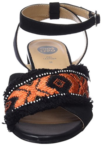 Gioseppo 45332, Sandalias con Punta Abierta Mujer, Negro (Black), 37 EU