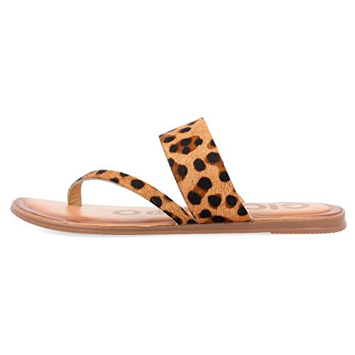 Gioseppo STOVALL, Sandalias con Punta Abierta para Mujer, Multicolor (Leopardo Leopardo), 37 EU