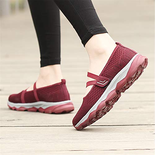 gracosy Zapatos para Mujer Mary Jane Zapatillas Verano Plataforma Malla Merceditas Casual Zapatos de Deporte Ligero Sneaker Mocasines Antideslizante