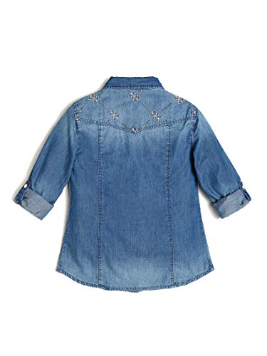 Guess Bambina Camicia Jeans Logo 4G BLU Mod. J01H00 D3SU0 8 A